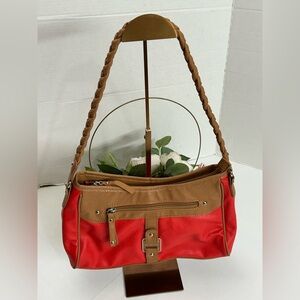 Rosetti Red and Tan Shoulder Bag